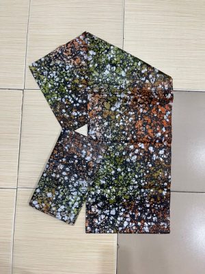 Royal Ember African Batik Brocade Fabric – 5 Yards