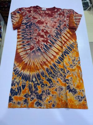 Vibrant Terra Sunset Spiral Tee