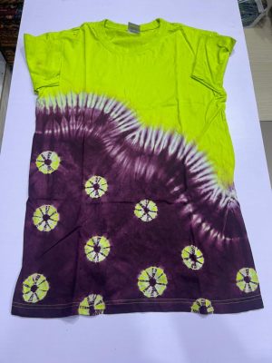 Bright Electric Neon Spiral Tee