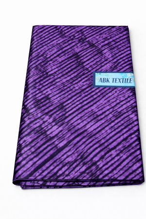 ABK Textile Purple Diagonally Striped Fabric