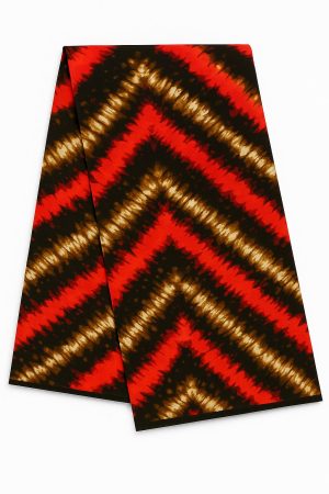 Fire Ash Zig Zag Batik Print