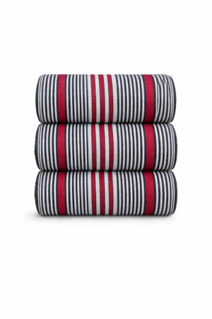 Red Black White Traditional Aso-Oke Fabric