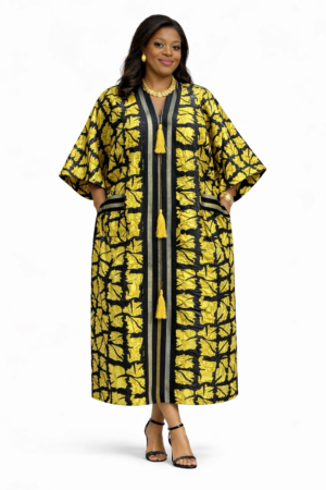 Embellished Brocade Kaftan For Women