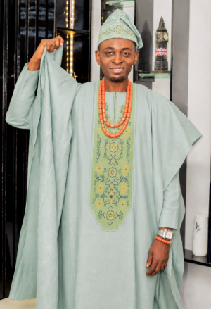 Men’s 3pcs Traditional Green Shade Agbada