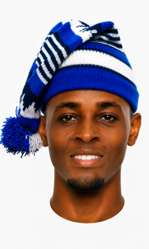 Blue Monarch Tassel Hat