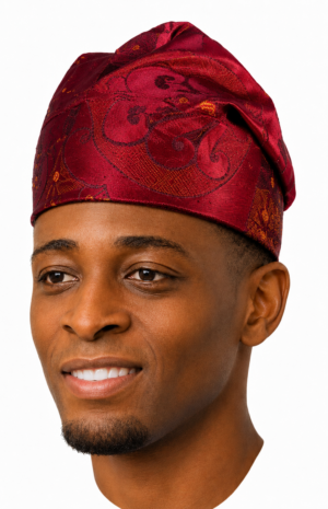 Verdant Prestige Traditional Red Damask Cap