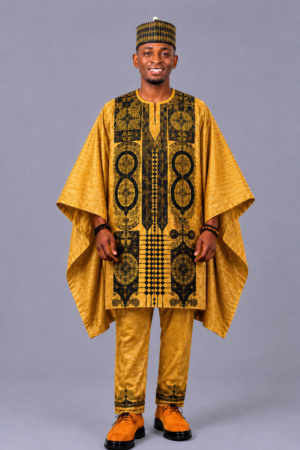 Men 3pc Mini Agbada Outfit