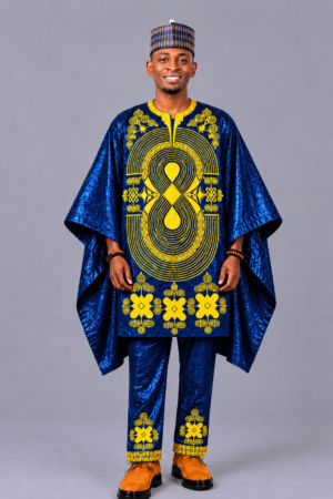 Men 3pc Mini Agbada Traditional Outfit