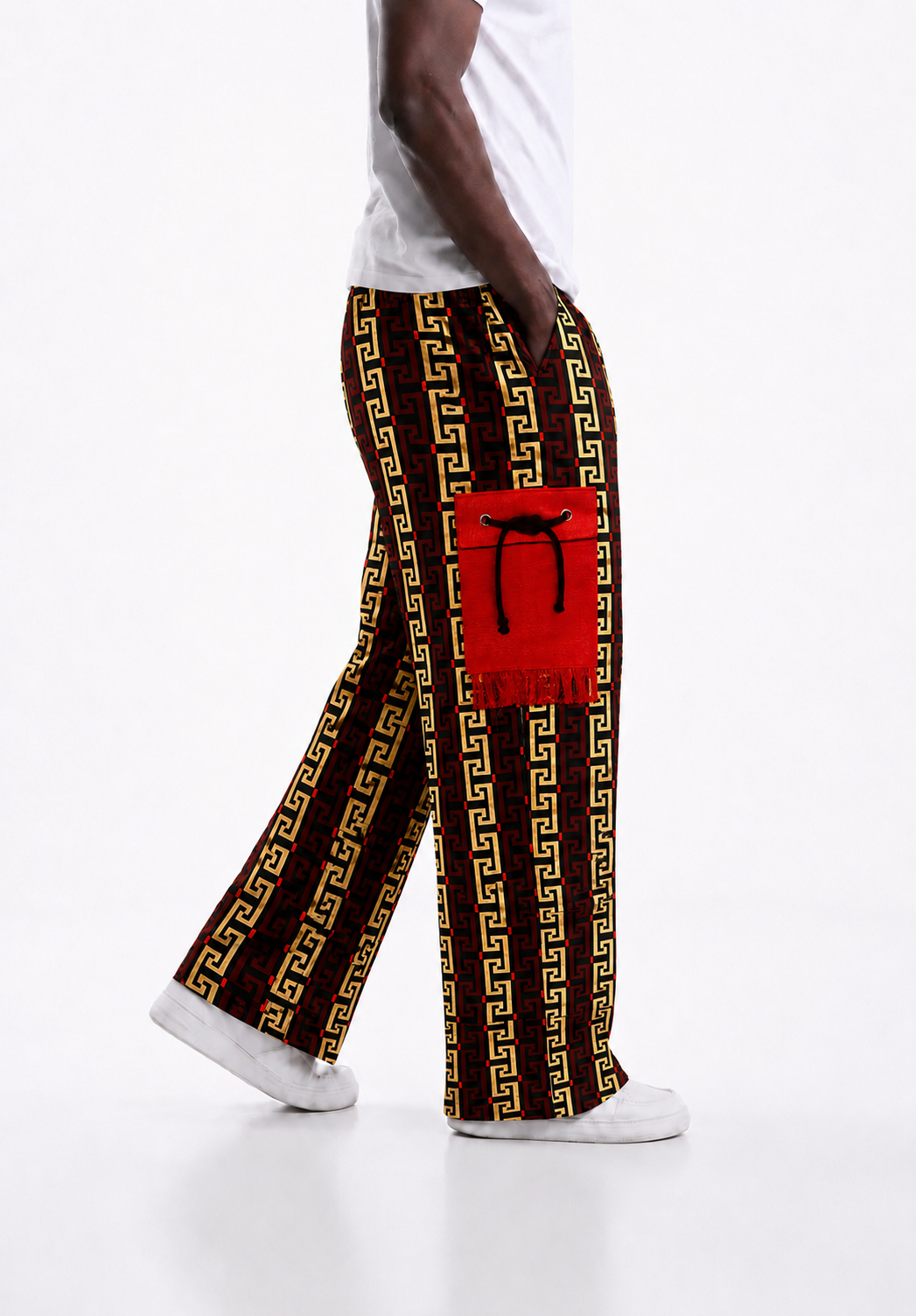 Stylish Men's Aso Oke Ankara Palazzo