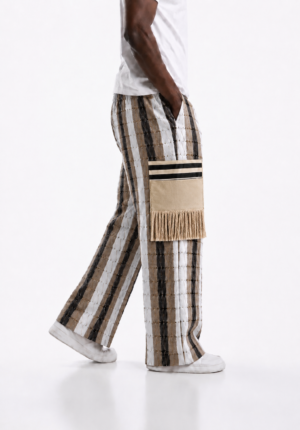 Trendy Men's Aso Oke Cargo Pant