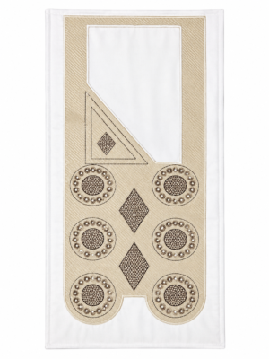 Elegant White Agbada Men's Outfit – 1 Pc