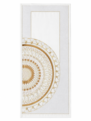 Traditional African Men's White Agbada Babban Riga - 1pc
